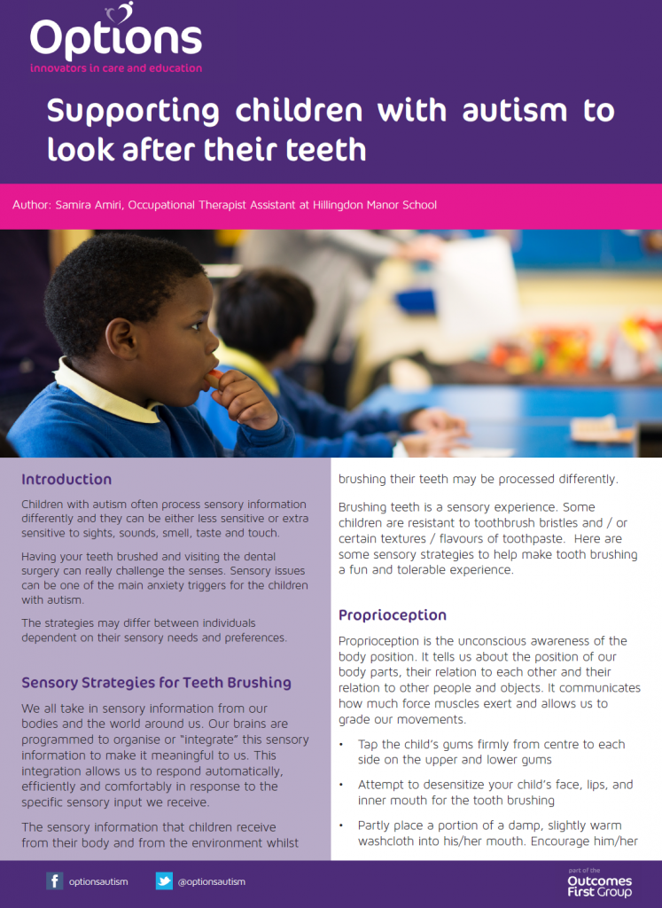Supporting children with autism to look after their teeth - Living Autism
