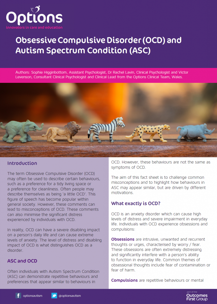 Obsessive Compulsive Disorder (OCD) And Autism Spectrum Condition (ASC ...